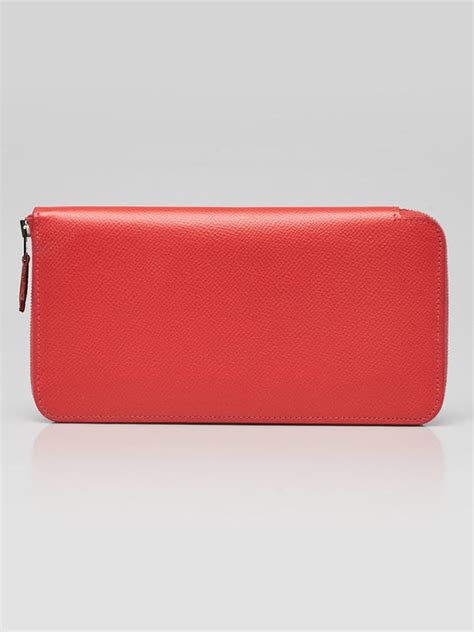 HERMES Epsom Silk'In Wallet Rose Jaipur 